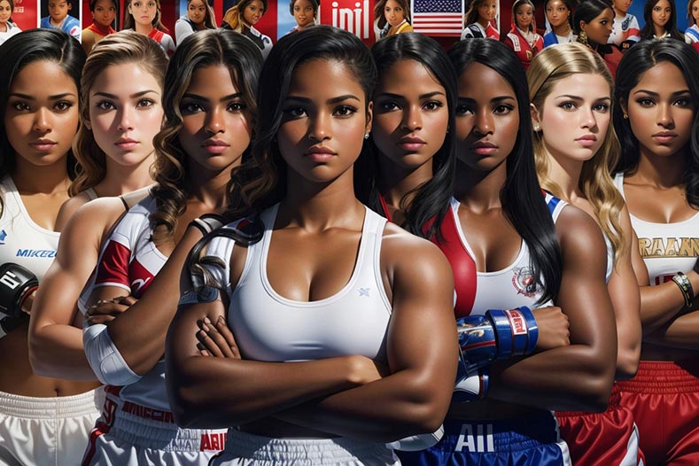 Some of the most beautiful female boxers in the world.