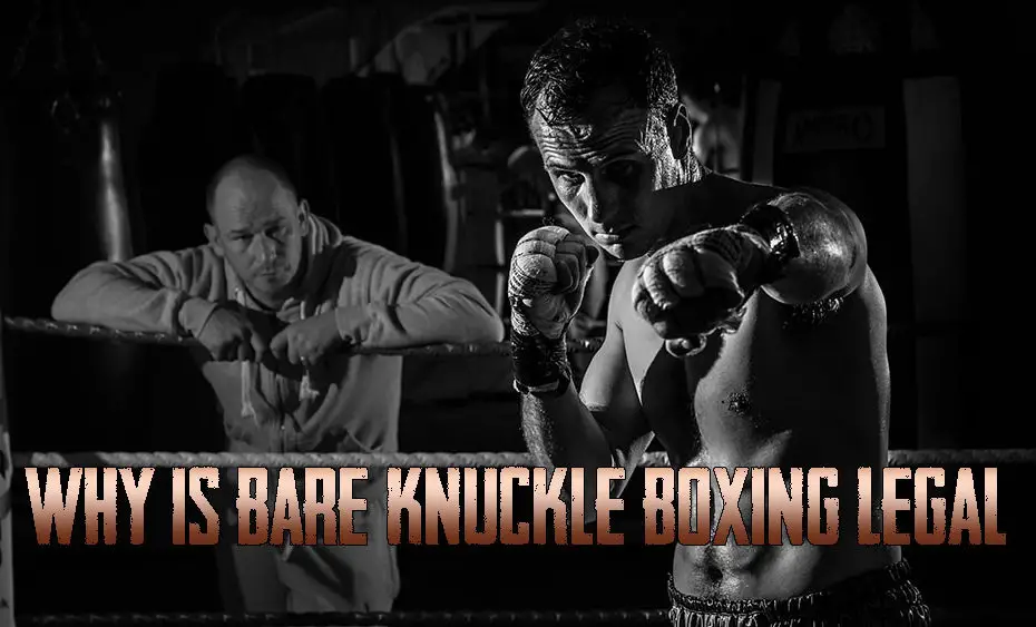 A bare knuckle fighter working his boxing combinations.
