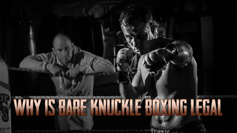 A bare knuckle fighter working his boxing combinations.
