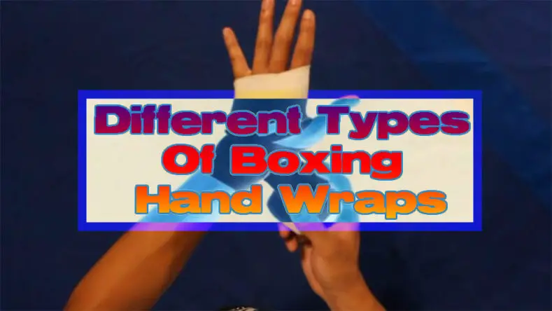 Applying some white boxing hand wraps before training.