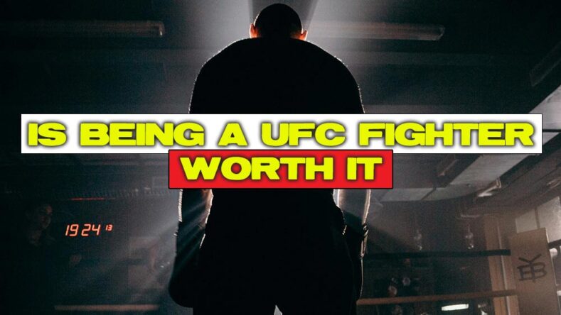 A fighter for the UFC getting ready to compete.