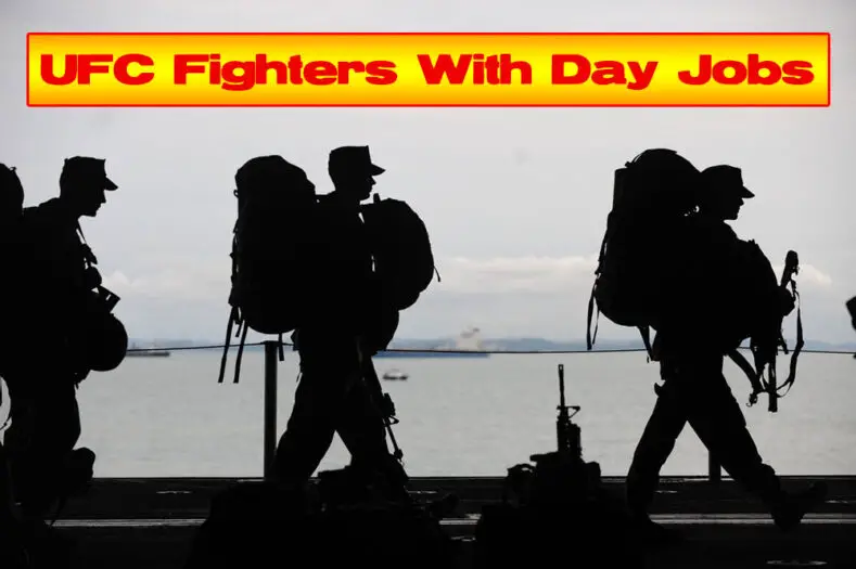 Information on UFC fighters who have day jobs.