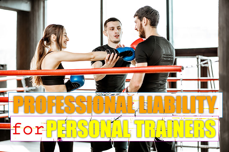 A personal trainer in a boxing ring with a female and male.